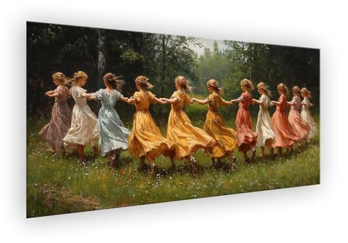 Malen Nach Zahlen Erwachsene Frau, Malen Nach Zahlen Wald Paint by Numbers DIY Handgemalt Ölgemälde Kit Mit 3 - Pinseln und Acrylfarbe Knitterfreie Leinwand Kit Geschenk für Wanddeko 25x50cm XD-471 von Lixfagng