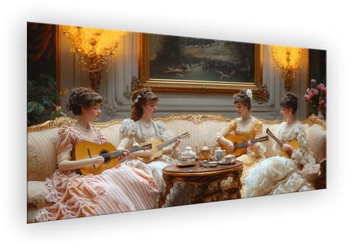 Malen Nach Zahlen Erwachsene Gitarre, Malen Nach Zahlen Frau Paint by Numbers DIY Handgemalt Ölgemälde Kit Mit Pinseln und Acrylfarbe Knitterfreie Leinwand Kit Geschenk für Wanddeko 50x100cm XD-475 von Lixfagng