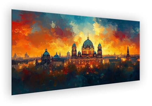 Malen Nach Zahlen Erwachsene Himmel, Malen Nach Zahlen Stadt Paint by Numbers DIY Handgemalt Ölgemälde Kit Mit Pinseln und Acrylfarbe Knitterfreie Leinwand Kit Geschenk für Wanddeko 50x100cm XD-503 von Lixfagng