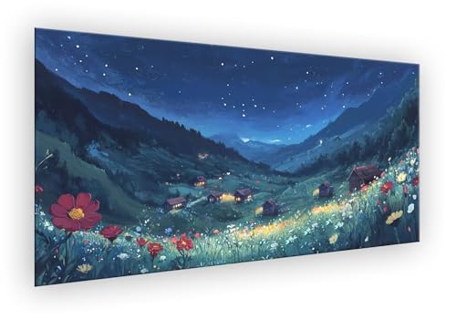 Malen Nach Zahlen Erwachsene Kabine, Sternenhimmel Malen Nach Zahlen DIY Paint by Numbers Handgemalt Ölgemälde Kit Mit 3 - Pinseln und Acrylfarbe knitterfreie leinwand Kit für Wanddeko 80x160cm XD-890 von Lixfagng