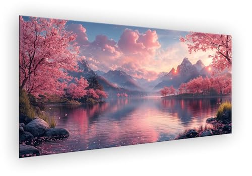 Malen Nach Zahlen Erwachsene Kirschblüten, Malen Nach Zahlen See Paint by Numbers DIY Handgemalt Ölgemälde Kit Mit Pinseln und Acrylfarbe Knitterfreie Leinwand Kit Geschenk für Wanddeko 40x80cm XD-37 Malen Nach Zahlen Erwachsene Kirschblüten, Malen Nach Zahlen See Paint by Numbers DIY Handgemalt Ölgemälde Kit Mit Pinseln und Acrylfarbe Knitterfreie Leinwand Kit Geschenk für Wanddeko 40x80cm XD-37 von Lixfagng