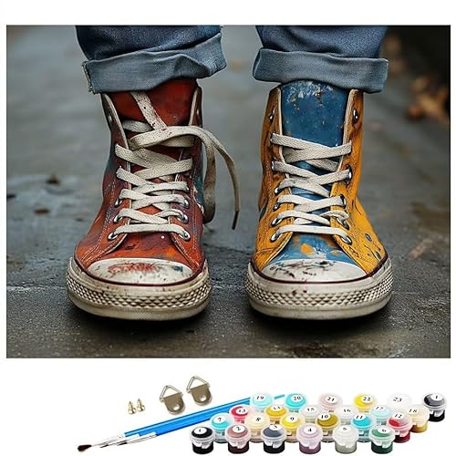 Malen Nach Zahlen Erwachsene Schuh Abstrakt, Malen Nach Zahlen Kinder ab 7 mit Pinseln und Acrylfarben DIY Ölgemälde Set Basteln Leinwand Bild Erwachsene für Home Deko 90x120cm Ohne Rahmen L8-26 Malen Nach Zahlen Erwachsene Schuh Abstrakt, Malen Nach Zahlen Kinder ab 7 mit Pinseln und Acrylfarben DIY Ölgemälde Set Basteln Leinwand Bild Erwachsene für Home Deko 90x120cm Ohne Rahmen L8-26 von Lixfagng
