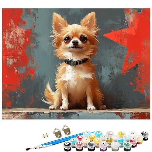 Malen Nach Zahlen Erwachsene Tier Hund, Malen Nach Zahlen Kinder ab 7 mit Pinseln und Acrylfarben DIY Ölgemälde Set Basteln Leinwand Bild Erwachsene, Home Deko Geschenk 100 x 150 cm Ohne Rahmen L8-22 Malen Nach Zahlen Erwachsene Tier Hund, Malen Nach Zahlen Kinder ab 7 mit Pinseln und Acrylfarben DIY Ölgemälde Set Basteln Leinwand Bild Erwachsene, Home Deko Geschenk 100 x 150 cm Ohne Rahmen L8-22 von Lixfagng