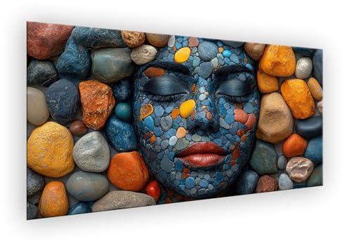 Stein Malen Nach Zahlen Erwachsene, Figur Malen Nach Zahlen 40x80cm Paint by Numbers DIY Handgemalt Ölgemälde Kit Mit Pinseln und Acrylfarbe Knitterfreie Leinwand Kit für Wanddeko Ohne Rahmen XD-852 von Lixfagng