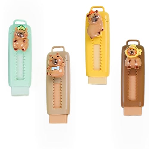4Pcs Einziehbarer Radiergummi - Capybara Eraser Set, Radiergummi Kinder, Capybara Radierknete, RadiergummiTiere, Geeignet für Kinder Tierradierer 4Pcs Einziehbarer Radiergummi - Capybara Eraser Set, Radiergummi Kinder, Capybara Radierknete, RadiergummiTiere, Geeignet für Kinder Tierradierer von Lixstyea