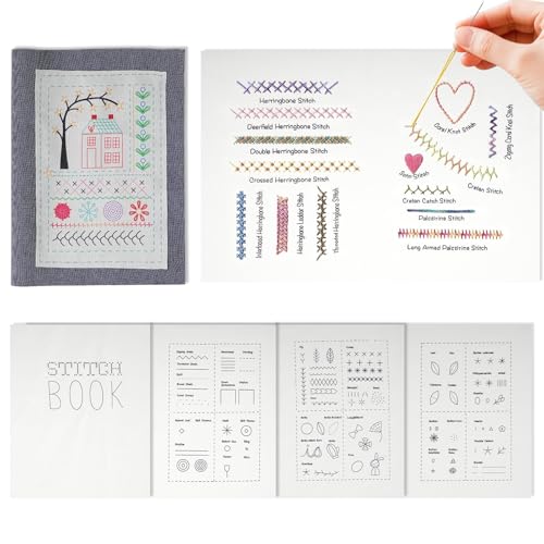 Lixstyea Kreatives Nähbuch - Stitches für Anfänger, Stickstichbuch zum Selbermachen, Sewing Bücher Geeignet für Anfänger, Kreatives Stickbuch für Stickbegeisterte entworfen von Lixstyea