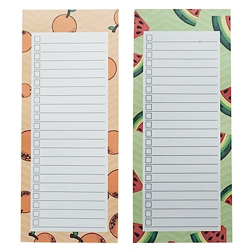 Lizbin 2er Pack Magnetische Notizblöcke für Kühlschrank, Einkaufsliste Magnetblock für Kühlschrank, Einkaufsliste Notizblock, Einkaufsliste mit starker magnetischer Rückseite, 50 Blatt pro Notizblock Lizbin 2er Pack Magnetische Notizblöcke für Kühlschrank, Einkaufsliste Magnetblock für Kühlschrank, Einkaufsliste Notizblock, Einkaufsliste mit starker magnetischer Rückseite, 50 Blatt pro Notizblock von Lizbin
