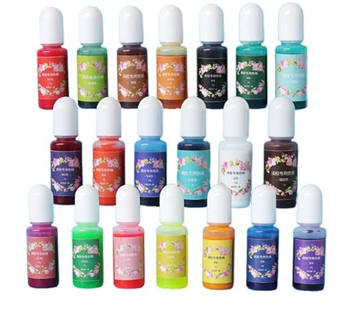 Ljmyy 15 farbige flüssige einfarbige Harzpigmente, Farbharz, Epoxidharz, Schmuckherstellung, Zubehör, Pailletten Ljmyy 15 farbige flüssige einfarbige Harzpigmente, Farbharz, Epoxidharz, Schmuckherstellung, Zubehör, Pailletten von Ljmyy