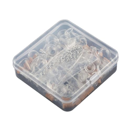 Ljmyy 30-teiliges Glasflaschen-Set, einzigartige Anhänger, Ornamente zum Basteln und Dekorieren mit Korkstopfen und Hakenglasflasche Ljmyy 30-teiliges Glasflaschen-Set, einzigartige Anhänger, Ornamente zum Basteln und Dekorieren mit Korkstopfen und Hakenglasflasche von Ljmyy