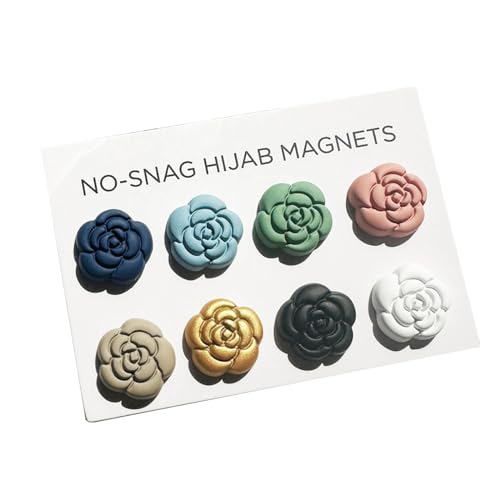 Ljmyy 8 Paar Hijab-Verschluss Mehrzweck-Schalnadeln Magnetverschluss Pinless Brosche Praktisch und sicher Schal Zubehör Brosche Ljmyy 8 Paar Hijab-Verschluss Mehrzweck-Schalnadeln Magnetverschluss Pinless Brosche Praktisch und sicher Schal Zubehör Brosche von Ljmyy
