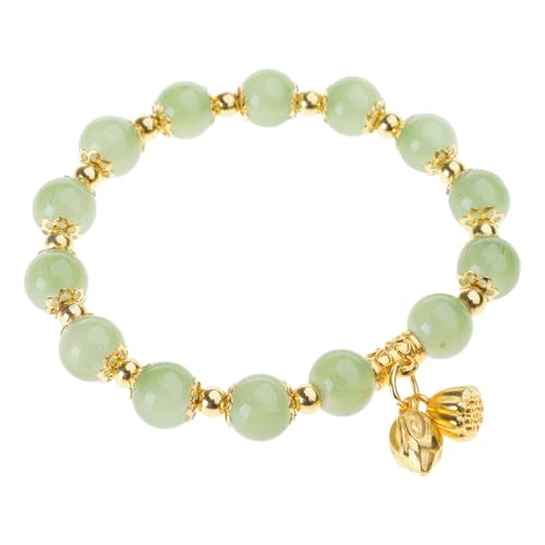 Ljmyy Elastisches Damen-Armband, Lotusblumen-Anhänger, Handkette mit Glasperlen, Schmuck für Geburtstage und Valentinstag Ljmyy Elastisches Damen-Armband, Lotusblumen-Anhänger, Handkette mit Glasperlen, Schmuck für Geburtstage und Valentinstag von Ljmyy