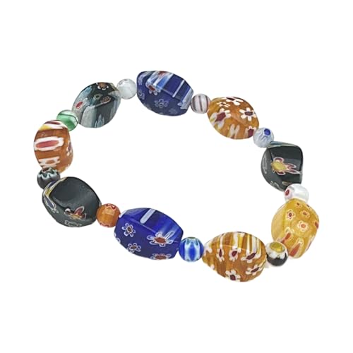 Ljmyy Handgefertigtes gedrehtes Glasperlen-Armband, künstlerisch gefertigt, tragbare Dekoration für Damen und Herren Ljmyy Handgefertigtes gedrehtes Glasperlen-Armband, künstlerisch gefertigt, tragbare Dekoration für Damen und Herren von Ljmyy