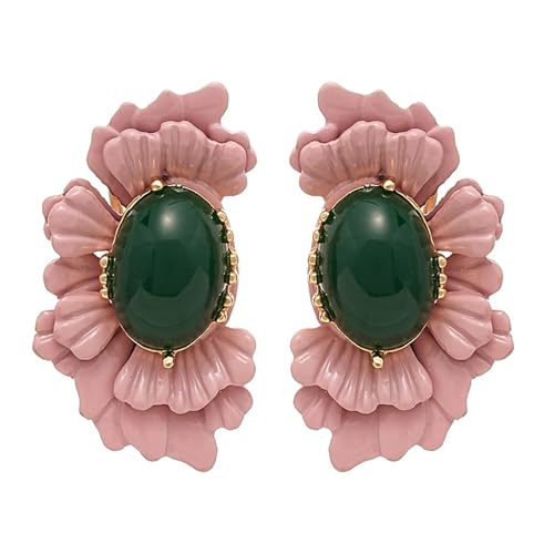 Ljmyy Ovale Vintage-Ohrringe mit Glasperlen und Silbernadel, angenehm zu tragen, elegantes Schmuck-Accessoire für Frauen, ovale Ohrringe Ljmyy Ovale Vintage-Ohrringe mit Glasperlen und Silbernadel, angenehm zu tragen, elegantes Schmuck-Accessoire für Frauen, ovale Ohrringe von Ljmyy