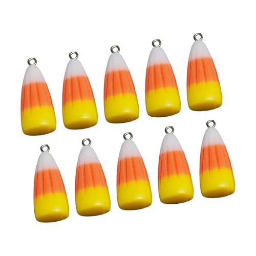 Ljmyy Süßigkeiten-Mais-Anhänger aus Kunstharz, für Halloween, Party, Schmuck, Festival, Zubehör für Halloween, Süßigkeiten, Mais, Lebensmittel, 10 Stück Ljmyy Süßigkeiten-Mais-Anhänger aus Kunstharz, für Halloween, Party, Schmuck, Festival, Zubehör für Halloween, Süßigkeiten, Mais, Lebensmittel, 10 Stück von Ljmyy