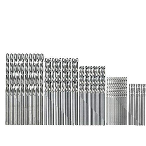 Bohrer Set HSS Twist gerader Schaft HSS-Stahl 1mm 1.5mm 2mm 2.5mm 3mm gerader Schaft Spiralbohrer für Metall, Holz, Kunststoff 50PCS Bohrer Set HSS Twist gerader Schaft HSS-Stahl 1mm 1.5mm 2mm 2.5mm 3mm gerader Schaft Spiralbohrer für Metall, Holz, Kunststoff 50PCS von LjzlSxMF