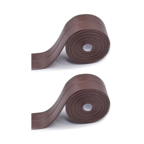 Lkw Ogechi 2 Rollen Dichtungsband Selbstklebend, PVC Wasserdicht Klebeband 38mm x 3.2m, Dichtband Selbstklebend, für Dusche, Küche, Toilette, Wandecke, Badewanne von Lkw Ogechi