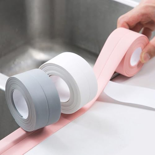Lkw Ogechi Bad Dichtungsband Wasserdicht, 3 Rollen Dichtband Selbstklebend 3.2m x 3.8cm, PVC Anti-Schimmel Klebeband Dichtungsband Selbstklebend, für Badezimmer, Küche, Toilette, Wandecke Lkw Ogechi Bad Dichtungsband Wasserdicht, 3 Rollen Dichtband Selbstklebend 3.2m x 3.8cm, PVC Anti-Schimmel Klebeband Dichtungsband Selbstklebend, für Badezimmer, Küche, Toilette, Wandecke von Lkw Ogechi