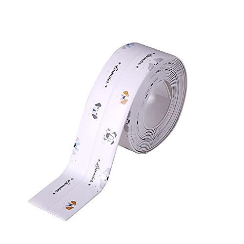 Lkw Ogechi Dichtungsband PVC Selbstklebend, 3.2 m x 3.8 cm Wasserdichtes Dichtungsband, Anti-Schimmel Klebeband Dichtband Selbstklebend, für Badezimmer, Toilette, Badewanne, Dusche, Wandecke, Küche von Lkw Ogechi