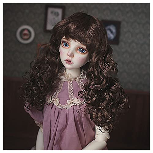 Lllunimon Süße Süße BJD SD-Puppenperücke, Mittellanges Lockiges Haar Mit Pony, Kunstmohair-Puppenzubehör,for 1/6 BJD Doll Lllunimon Süße Süße BJD SD-Puppenperücke, Mittellanges Lockiges Haar Mit Pony, Kunstmohair-Puppenzubehör,for 1/6 BJD Doll von Lllunimon