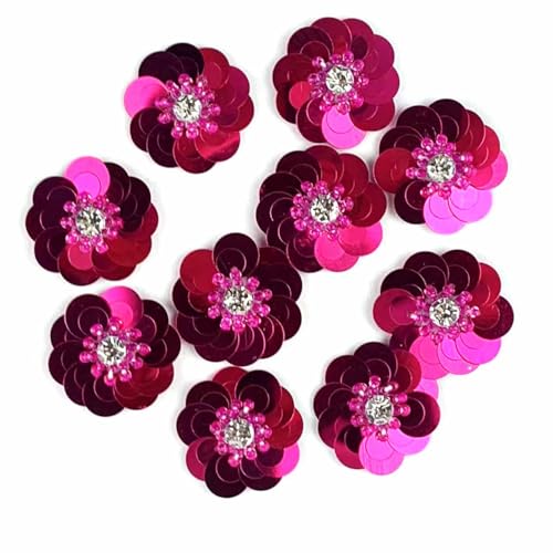 Lmlliang 10 x rosafarbene Pailletten-Applikationen, 3 cm, Mini-Kristall-Pailletten, zum Aufnähen, für selbstgemachte Hochzeitskleider, Schuhe, Haar-Accessoires und Kleidungsdekoration Lmlliang 10 x rosafarbene Pailletten-Applikationen, 3 cm, Mini-Kristall-Pailletten, zum Aufnähen, für selbstgemachte Hochzeitskleider, Schuhe, Haar-Accessoires und Kleidungsdekoration von Lmlliang