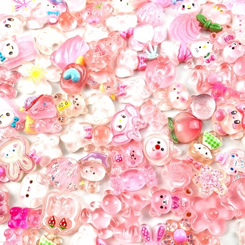 Lmlliang 50 Stück rosa sortierte flache Rückseite Harz zufällige Schleim-Charms Verzierung für die Herstellung von Haarspangen, Schuhen, Handyhüllen, Dekoration, Scrapbooking, DIY Handwerk Lmlliang 50 Stück rosa sortierte flache Rückseite Harz zufällige Schleim-Charms Verzierung für die Herstellung von Haarspangen, Schuhen, Handyhüllen, Dekoration, Scrapbooking, DIY Handwerk von Lmlliang