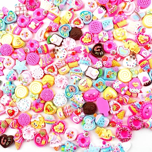 Lmlliang 50 Stück sortierte flache Rückseite Harz Donut Süßigkeiten Eis Kekse verschiedene Farben Schleim Charms für Haarspangen, Schleifen, Handyhüllen-Dekor, Scrapbooking und Bastelarbeiten Lmlliang 50 Stück sortierte flache Rückseite Harz Donut Süßigkeiten Eis Kekse verschiedene Farben Schleim Charms für Haarspangen, Schleifen, Handyhüllen-Dekor, Scrapbooking und Bastelarbeiten von Lmlliang