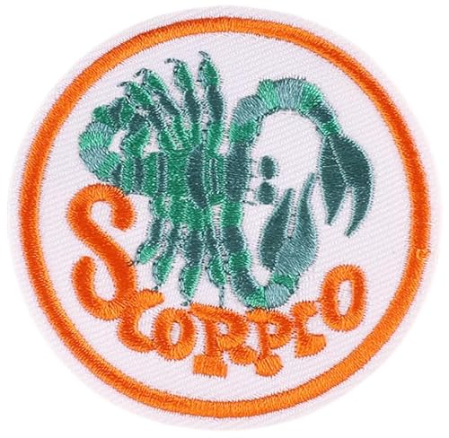 1 x Sternzeichen-Aufnäher, runder Skorpion, bestickt, zum Aufbügeln oder Aufnähen (Skorpion) von Lmshuqun