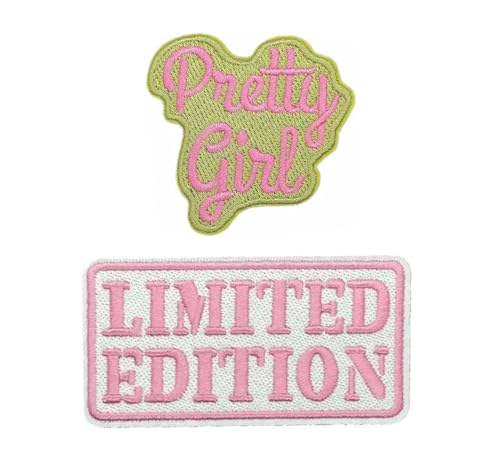 Lmshuqun 2 Stück Limited Pretty Girl-Aufnäher, bestickt, zum Aufbügeln oder Aufnähen Lmshuqun 2 Stück Limited Pretty Girl-Aufnäher, bestickt, zum Aufbügeln oder Aufnähen von Lmshuqun