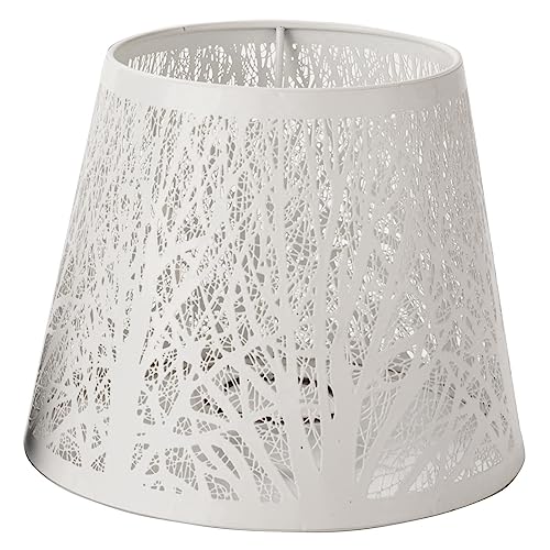 Lmzzdld Kleiner Lampen Schirm, Fass Metall Lampen Schirm mit Muster Von BäUmen für Tisch Leuchter Wand Leuchte Lmzzdld Kleiner Lampen Schirm, Fass Metall Lampen Schirm mit Muster Von BäUmen für Tisch Leuchter Wand Leuchte von Lmzzdld