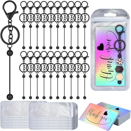 Lnfxkvva 60 Stück Perlen Schlüsselanhänger wiederverschließbare Taschen und Dankeskarten Set DIY Anhänger Projekte Handwerk Schmuck Dankeskarten Einfache Installation Einfach zu bedienen Lnfxkvva 60 Stück Perlen Schlüsselanhänger wiederverschließbare Taschen und Dankeskarten Set DIY Anhänger Projekte Handwerk Schmuck Dankeskarten Einfache Installation Einfach zu bedienen von Lnfxkvva
