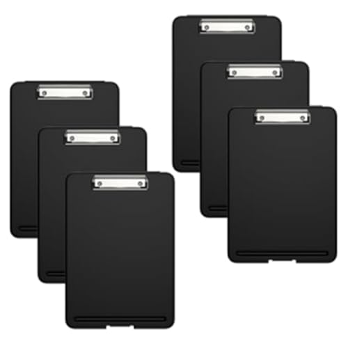 Lnfxkvva Klemmbrett mit Aufbewahrung, 21,6 x 27,9 cm, Klemmbrett mit flachem Profil, für Büro, Schulbedarf, 6 Stück Lnfxkvva Klemmbrett mit Aufbewahrung, 21,6 x 27,9 cm, Klemmbrett mit flachem Profil, für Büro, Schulbedarf, 6 Stück von Lnfxkvva