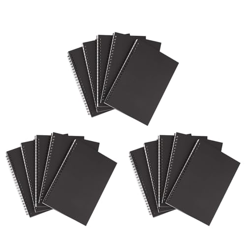 Lnfxkvva Spiralnotizbuch, A5, blanko, unliniert, dick, blanko, 50 Blatt, 100 unlinierte Seiten, 15 Stück Lnfxkvva Spiralnotizbuch, A5, blanko, unliniert, dick, blanko, 50 Blatt, 100 unlinierte Seiten, 15 Stück von Lnfxkvva