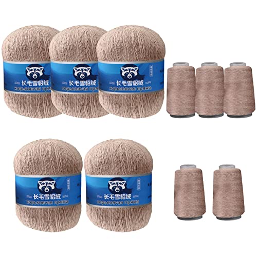 10 Pack Kaschmirgarnknäuel, Kaschmir Soft Nerz-Samt Wolle Garn Für Handstricken, Weiches Langes Plüsch-Kaschmirgarn Pelzhaar-Nerz-Kaschmirgarn Zum Handstricken, Häkeln, Projekt 10 Pack Kaschmirgarnknäuel, Kaschmir Soft Nerz-Samt Wolle Garn Für Handstricken, Weiches Langes Plüsch-Kaschmirgarn Pelzhaar-Nerz-Kaschmirgarn Zum Handstricken, Häkeln, Projekt von Lnhgh