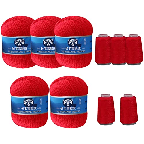 10 Pack Kaschmirgarnknäuel, Kaschmir Soft Nerz-Samt Wolle Garn Für Handstricken, Weiches Langes Plüsch-Kaschmirgarn Pelzhaar-Nerz-Kaschmirgarn Zum Handstricken, Häkeln, Projekt 10 Pack Kaschmirgarnknäuel, Kaschmir Soft Nerz-Samt Wolle Garn Für Handstricken, Weiches Langes Plüsch-Kaschmirgarn Pelzhaar-Nerz-Kaschmirgarn Zum Handstricken, Häkeln, Projekt von Lnhgh