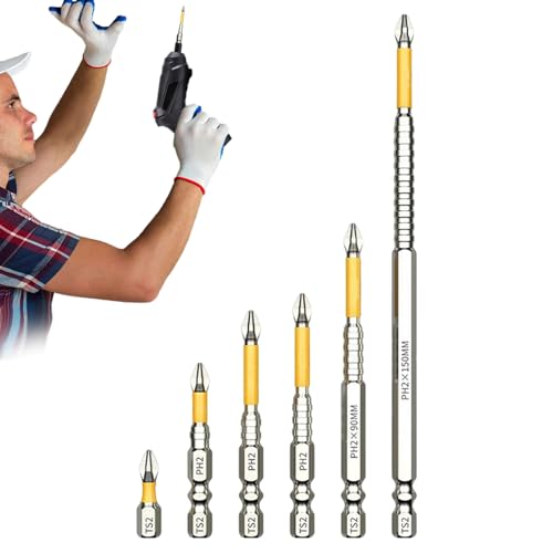 Lnhgh Magnetische Bohrereinsatz-Set - 6-teiliges K5 Bohr-Schraubendreher-Bit-Set | Werkzeuge Zum Drehen Ersetzen Bauen Heimwerker Gewerbe Lnhgh Magnetische Bohrereinsatz-Set - 6-teiliges K5 Bohr-Schraubendreher-Bit-Set | Werkzeuge Zum Drehen Ersetzen Bauen Heimwerker Gewerbe von Lnhgh