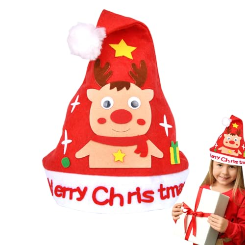 Lnhgh Weihnachtshut Bastelset - Kreatives Kunst Handwerkset Für Weihnachtsmützen | Weihnachtsmann Ausstattung Set für Kinder Vorschule Zuhause Ferienaktivitäten Mädchen Kinderzimmer Valentinstag Lnhgh Weihnachtshut Bastelset - Kreatives Kunst Handwerkset Für Weihnachtsmützen | Weihnachtsmann Ausstattung Set für Kinder Vorschule Zuhause Ferienaktivitäten Mädchen Kinderzimmer Valentinstag von Lnhgh