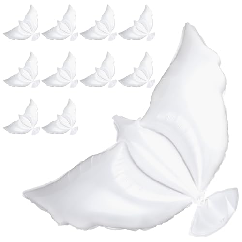 12 Stück weiße Friedenstauben-Ballons, 91,4 cm, Gedenkballons, Vogelballon für Hochzeit, Verlobung, Beerdigung, Gedenkstätten, Wohltätigkeitsorganisation, Party-Dekorationen 12 Stück weiße Friedenstauben-Ballons, 91,4 cm, Gedenkballons, Vogelballon für Hochzeit, Verlobung, Beerdigung, Gedenkstätten, Wohltätigkeitsorganisation, Party-Dekorationen von Lnngub