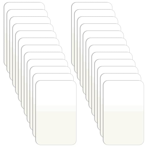 Lnngub 480 Stück Transparente Haftnotizen, 40 x 25 mm Selbstklebende Index Klebezettel Wasserfeste Beschreibbare Haftnotiz aus Kunststoff für Schulen, Büros und Zuhause von Lnngub