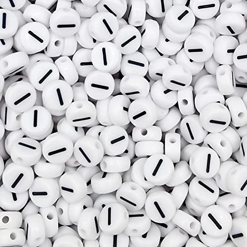 Lnvision Buchstabenperlen I 300 Stück 4x7mm Vokal Weiß für Schmuckherstellung, DIY-Armbänder, Halsketten, Schlüsselanhänger, Armbänder Lnvision Buchstabenperlen I 300 Stück 4x7mm Vokal Weiß für Schmuckherstellung, DIY-Armbänder, Halsketten, Schlüsselanhänger, Armbänder von Lnvision