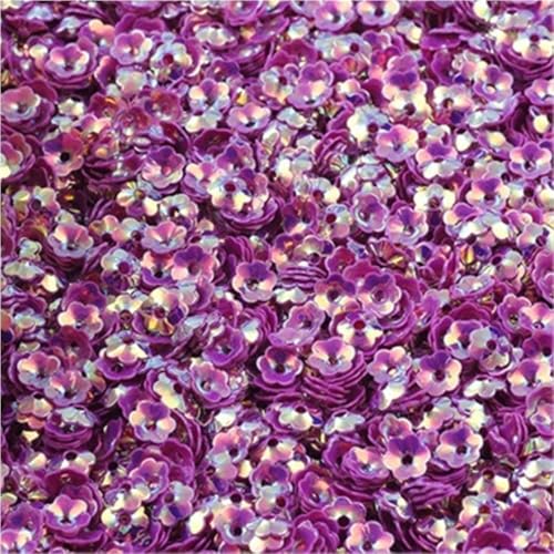 Loacea Lose PVC-Pailletten in Blumenform, 6 mm, leicht, for Nageldekorationen, Bastelarbeiten, 10/20/50 g(Rose gold,20) von Loacea