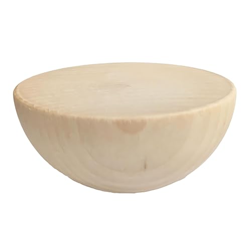 Unlackierte halbrunde Holzperlen, geteilte Naturholzkugeln, Bastelperlen für Festival, DIY, Heimdekoration (90 mm) von Loacea