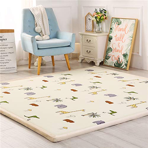 Loartee Kinderteppich Kinderzimmer,Baby Teppich,Korallenrote Samtmatte,als Krabbeldecke fürs Kind, Tier, 200 * 280cm Loartee Kinderteppich Kinderzimmer,Baby Teppich,Korallenrote Samtmatte,als Krabbeldecke fürs Kind, Tier, 200 * 280cm von Loartee