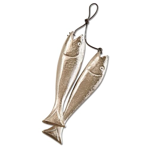 Loberon Deko-Fische 2er Set Sardine's, Maritime Dekoidee, in Handarbeit Gefertigt, Wohn-Accessoires, Dekoobjekte, Aluminium, Silber Loberon Deko-Fische 2er Set Sardine's, Maritime Dekoidee, in Handarbeit Gefertigt, Wohn-Accessoires, Dekoobjekte, Aluminium, Silber von Loberon