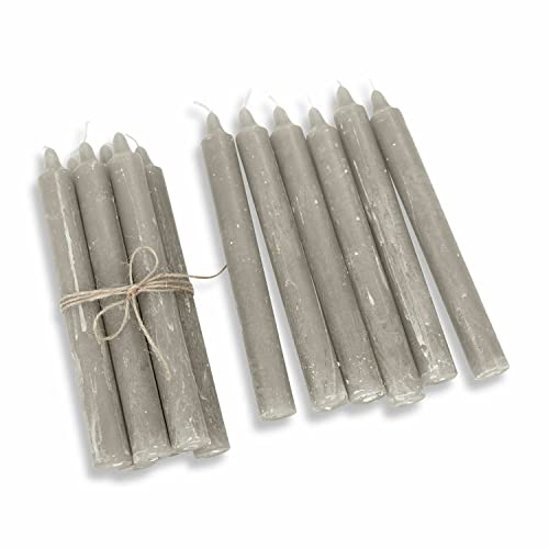 Loberon Kerze 12er Set Bauceau, Rustikales Finish, von Hand Veredelt, Durchgefärbt & Geruchsneutral, Stabkerzen, Dekoration, Paraffinwachs, Taupe Loberon Kerze 12er Set Bauceau, Rustikales Finish, von Hand Veredelt, Durchgefärbt & Geruchsneutral, Stabkerzen, Dekoration, Paraffinwachs, Taupe von Loberon