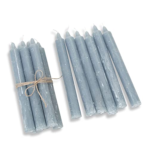 Loberon Kerze 12er Set Bauceau, Rustikales Finish, von Hand Veredelt, Durchgefärbt & Geruchsneutral, Stabkerzen, Dekoration, Paraffinwachs, graublau Loberon Kerze 12er Set Bauceau, Rustikales Finish, von Hand Veredelt, Durchgefärbt & Geruchsneutral, Stabkerzen, Dekoration, Paraffinwachs, graublau von Loberon