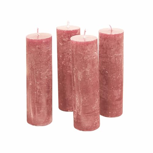 Loberon Kerze 4er Set Muriel, von Hand Gearbeitet, Geruchslos, Durchgefärbt, Lange Brenndauer, Dekoration, Adventskranzkerzen, Paraffinwachs, rosa Loberon Kerze 4er Set Muriel, von Hand Gearbeitet, Geruchslos, Durchgefärbt, Lange Brenndauer, Dekoration, Adventskranzkerzen, Paraffinwachs, rosa von Loberon