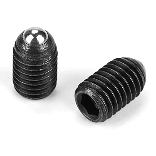 LOCADENCE 10-teiliges Kugelfederkolben-Set mit Schraubgewinde, M10-Kugelfederkolben-Set mit Innensechskant aus Kohlenstoffstahl für Schmier- und Druckluftwerkzeuge (M10*20(10PCS)) von Locadence