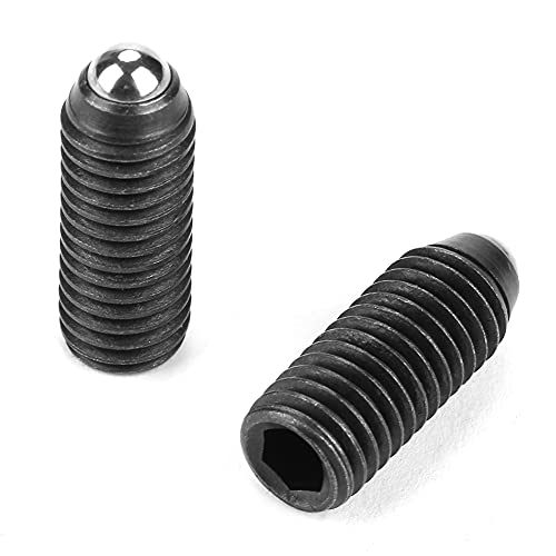 LOCADENCE 10-teiliges Kugelfederkolben-Set mit Schraubgewinde, M10-Kugelfederkolben-Set mit Innensechskant aus Kohlenstoffstahl für Schmier- und Druckluftwerkzeuge (M10*30(10PCS)) von Locadence