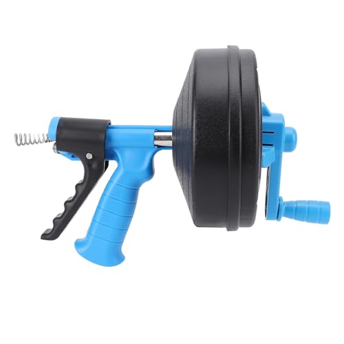 LOCADENCE Drain Snake, 65 Manganstahlleitungsschlange mit Doppelmodus, Abflussreinigungsmaschine für 50 75 mm Rohr, Toiletten, Küchen, Badewannen (10m Spring) von Locadence