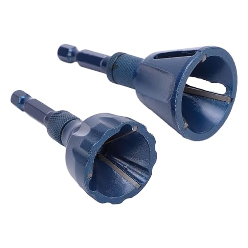 Locadenz 2PCs Debring externes Schandwerkzeug, 3 bis 20 mm 5 bis 25 mm Sechskant Shank Debring Champing Drill Bit, Wolframstahl Debring Drill Bit, Faden Burr -Entferner für Metall von Locadence